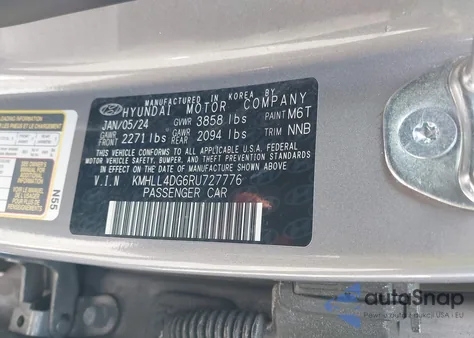 2024 Hyundai Elantra Se z USA, uszkodzony, nr VIN KMHLL4DG6RU727776